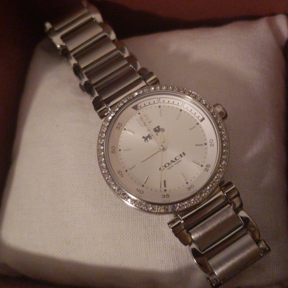 Coach *new in box* stainless steel 30meters watch
